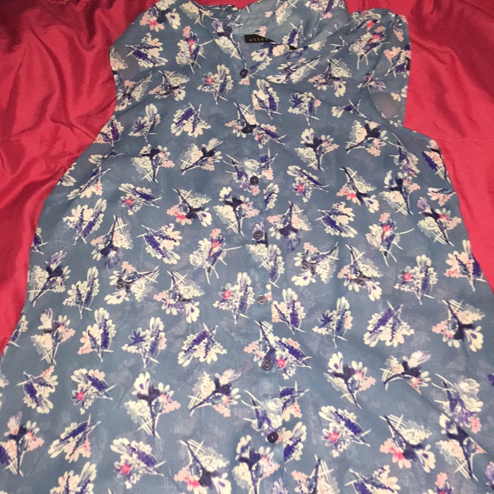 A floral tank top